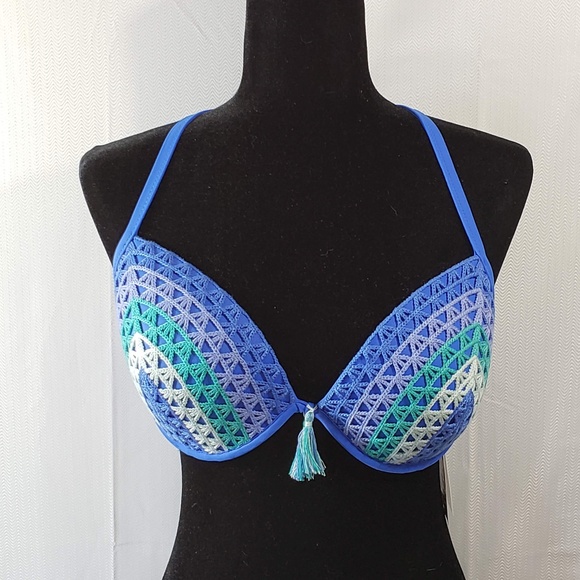 Shade & Shore Women's Shore Crochet Bikini Top - Picture 2 of 6